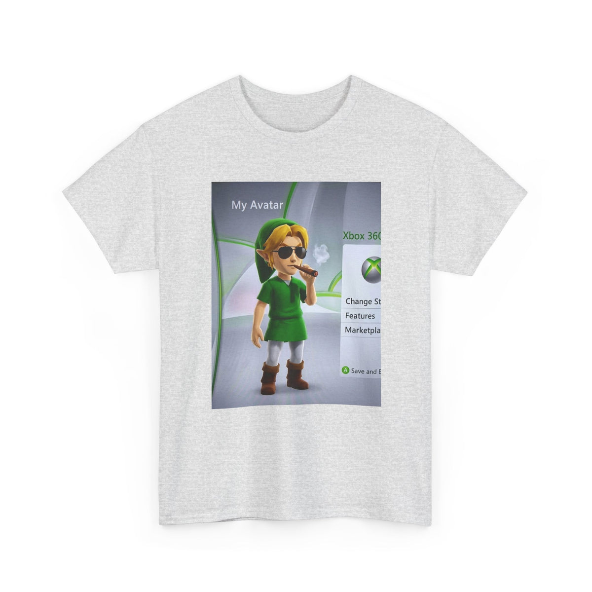 Stoner Link Xbox Avatar Puffing Blunt Tee