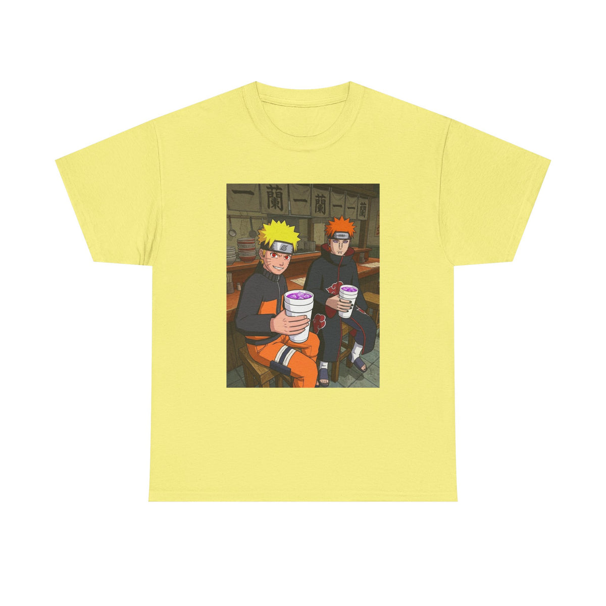 Naruto And Pain Sipping Lean Tee