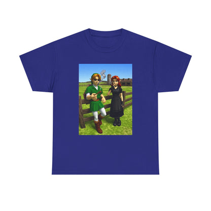 Link And Malon Smoking On The Farm Tee