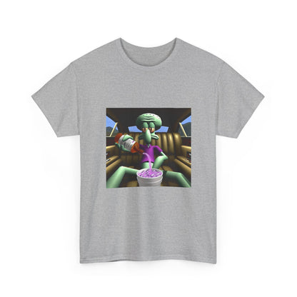 Squidward Pouring Lean In Car Tee