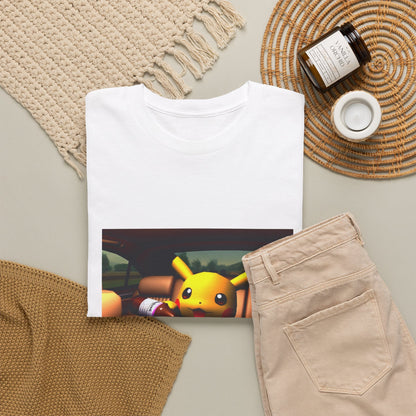 Pikachu Pouring Lean In Car Tee