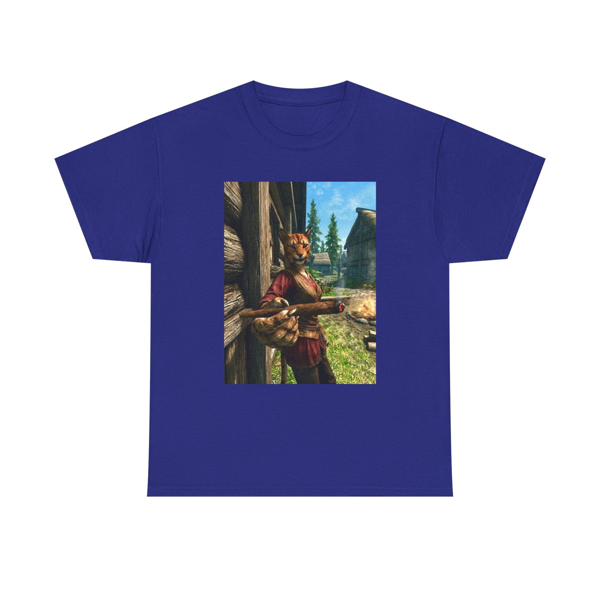 Khajiit Smoking Fat Blunt Tee