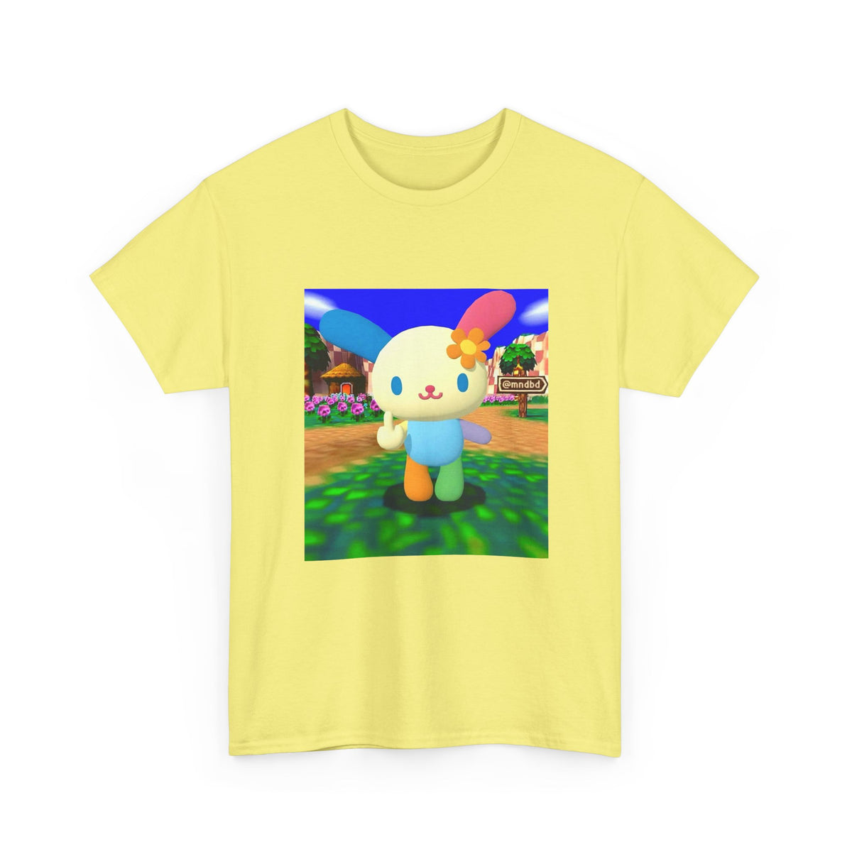 Cute Bunny Giving The Finger Tee