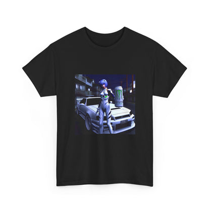 Rei Ayanami With Monster Energy Car