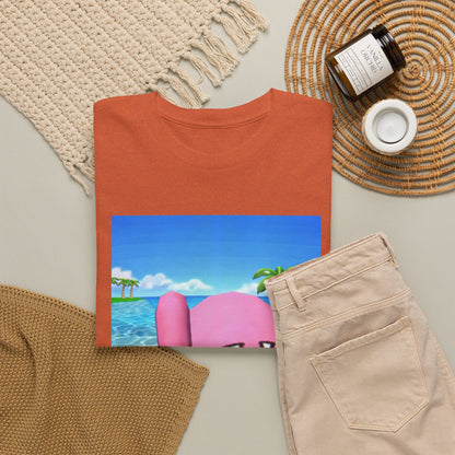 Kirby Giving The Finger Island Scene Tee