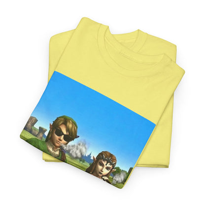 Link And Zelda Chilling With Blunts Tee