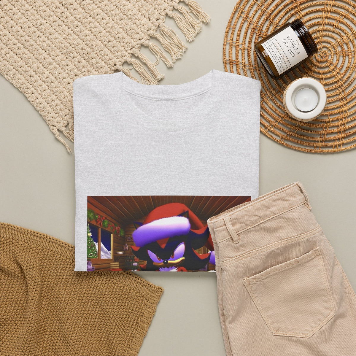 Shadow The Hedgehog Christmas Chill Tee