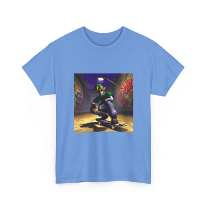 Skater Elf Smoking In Alleyway Tee
