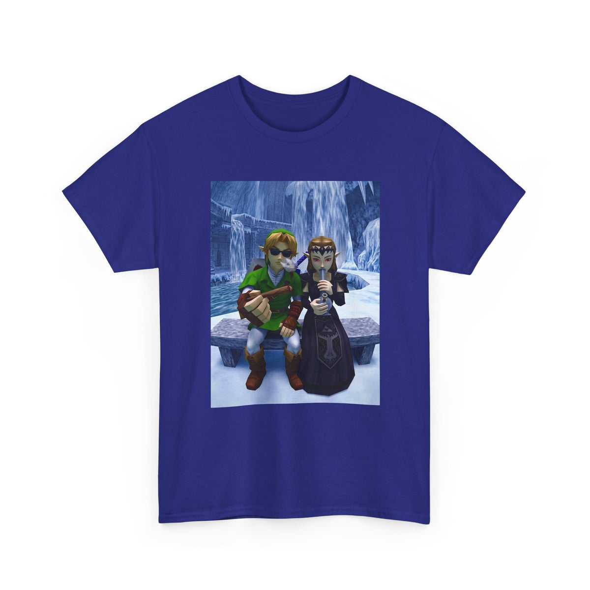 Link And Zelda Chilling In Ice Palace