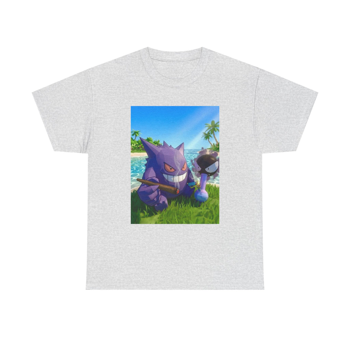Gengar And Gastly Chilling On Beach Tee