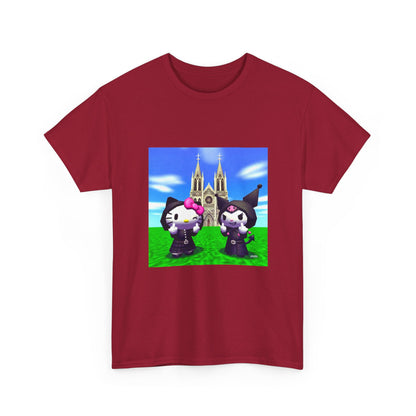 Goth Hello Kitty Kuromi Flipping Off Church