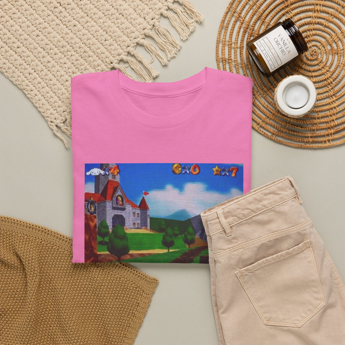 Cinnamoroll Gaming PSP In Castle Courtyard Tee