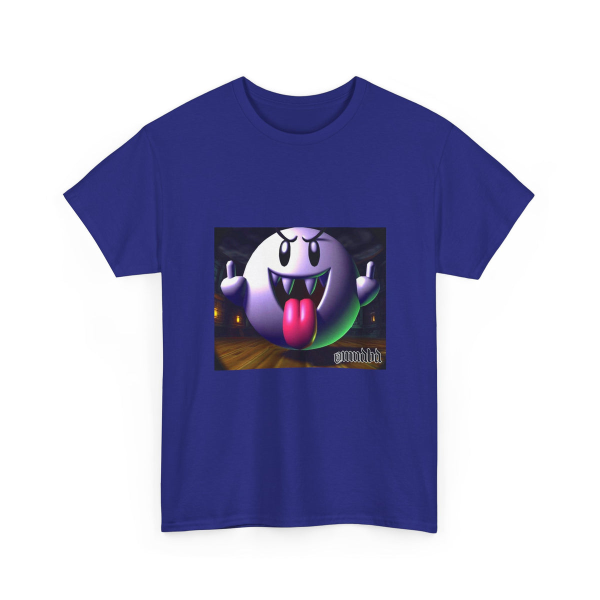 Edgy Ghost Flipping The Bird Tee