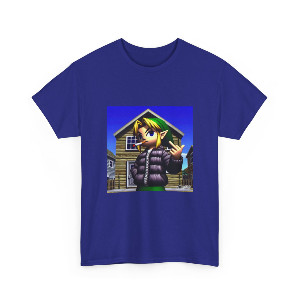 Edgy Hero Smoking And Flipping The Bird Tee