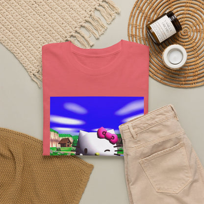 Winking Kitty Flipping The Bird Tee