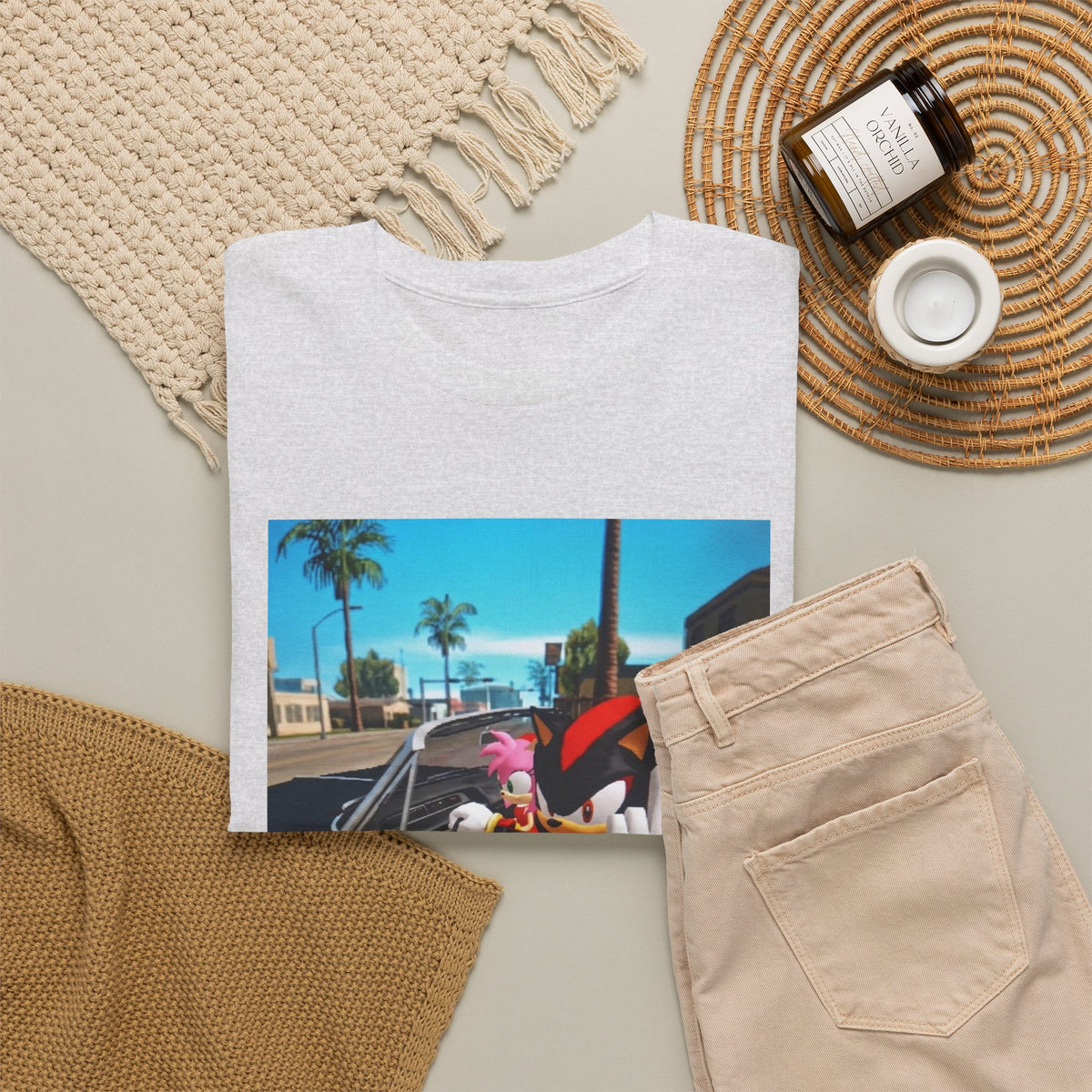 Shadow The Hedgehog Driving With Attitude Tee