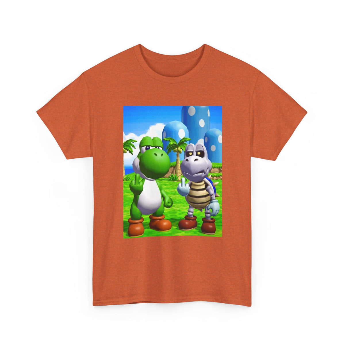 Yoshi And Dry Bones Flipping The Bird