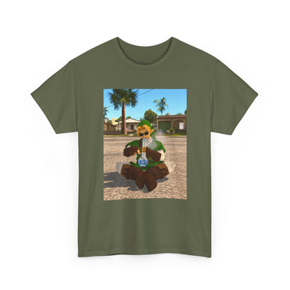 Stoner Link Taking A Bong Hit Tee
