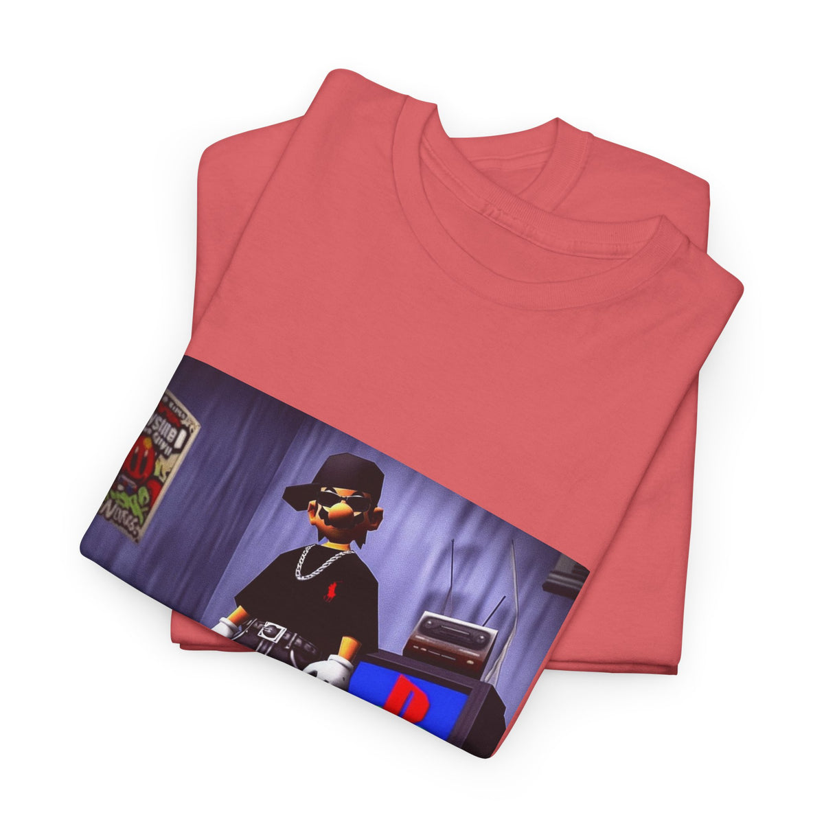 Gamer Mario Sporting Drip In His Room