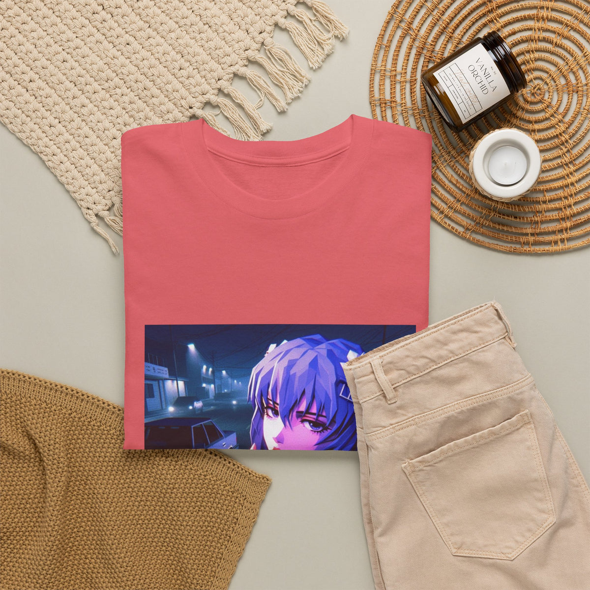 Rei Ayanami Riding GTA Streets Tee