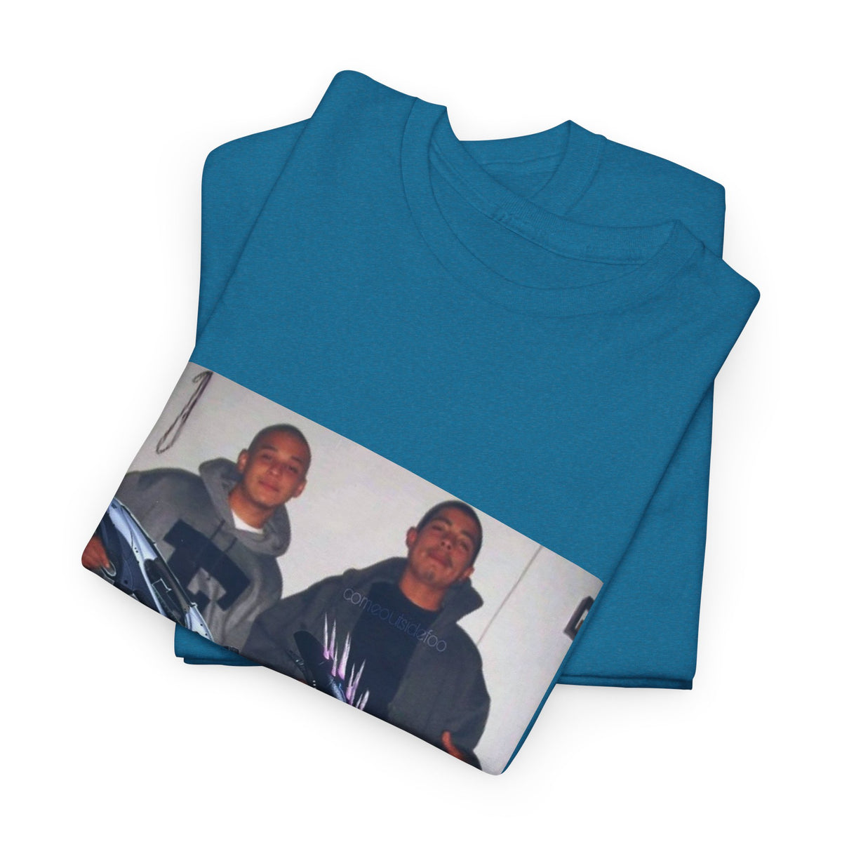 Midnight Leaf Pulse Graphic Tee