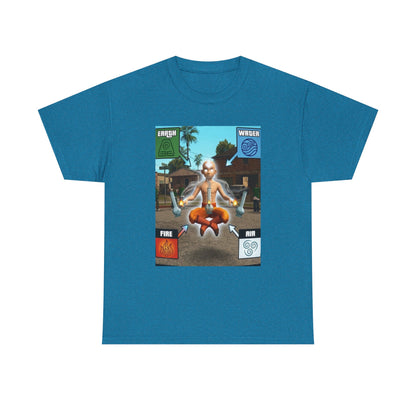 Avatar Aang Element Bending With Bongs Tee