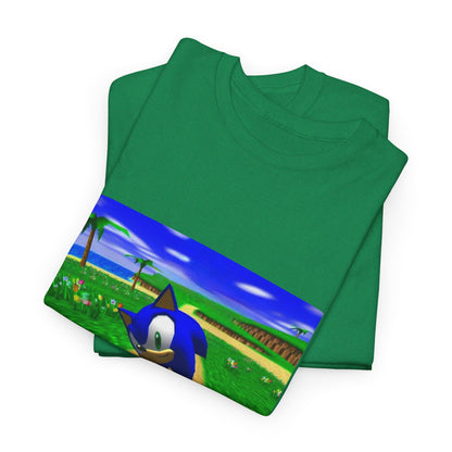 Sonic On A Trippy Green Hill Zone