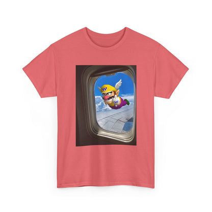 Wario Giving The Finger On A Plane Tee