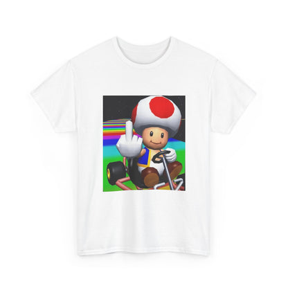 Toad Flipping The Bird On Rainbow Road Tee