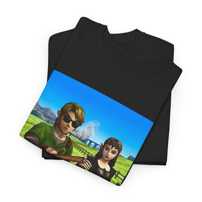 Link And Zelda Passing A Blunt Tee