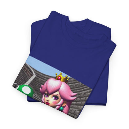 Goth Peach Holding A Green Mushroom Tee