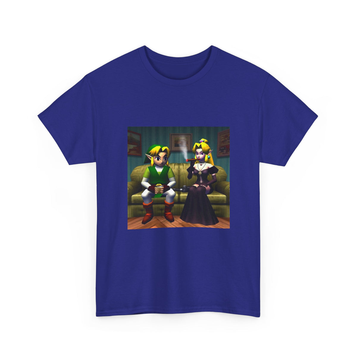 Link and Goth Peach Chillin' and Smoking Tee