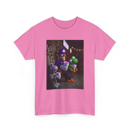 Waluigi, Yoshi, And Dry Bones Leanin' Chill Tee