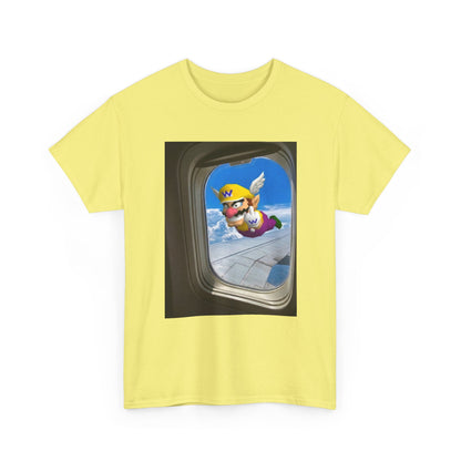 Wario Giving The Finger On A Plane Tee