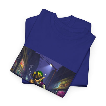 Streetwise Elf Smoking In Alley Tee