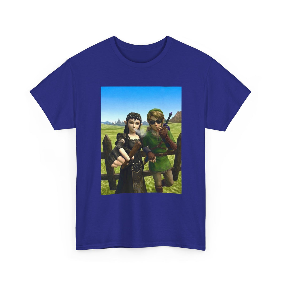 Link And Midna Smoking Blunts Tee