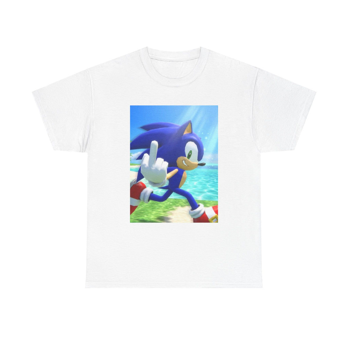 Sonic Gives The Finger Tropical Tee