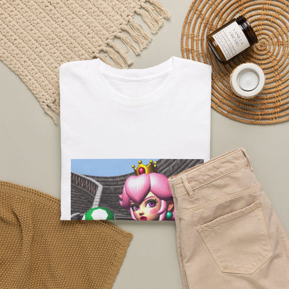 Goth Peach Holding A Green Mushroom Tee