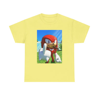 Knuckles Smoking Cigar On Tropical Beach