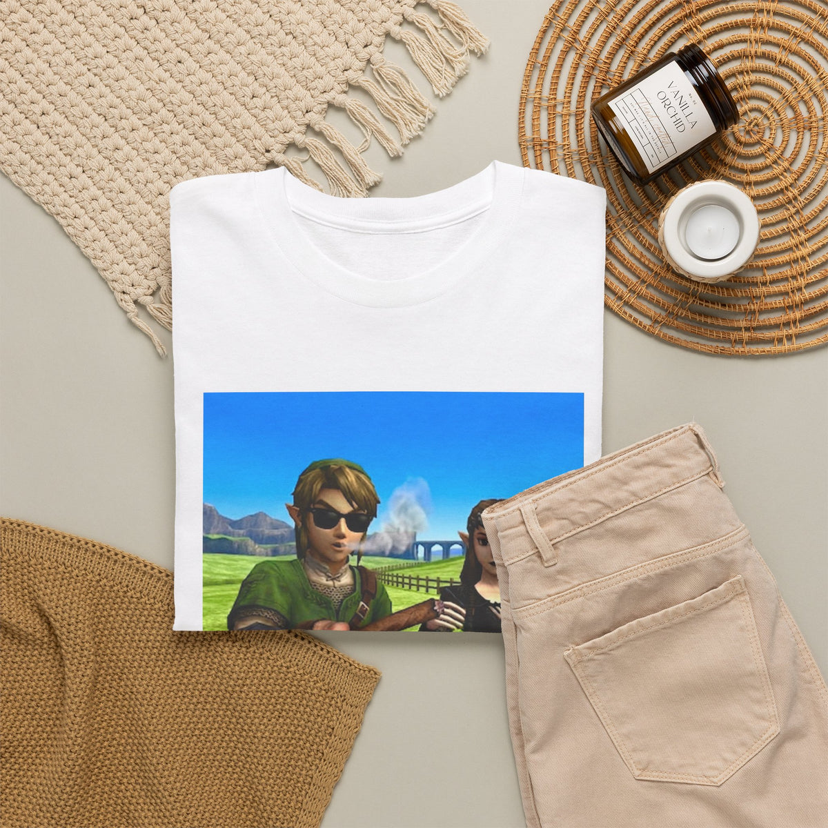 Link And Zelda Passing A Blunt Tee