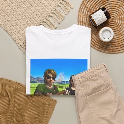 Link And Zelda Passing A Blunt Tee
