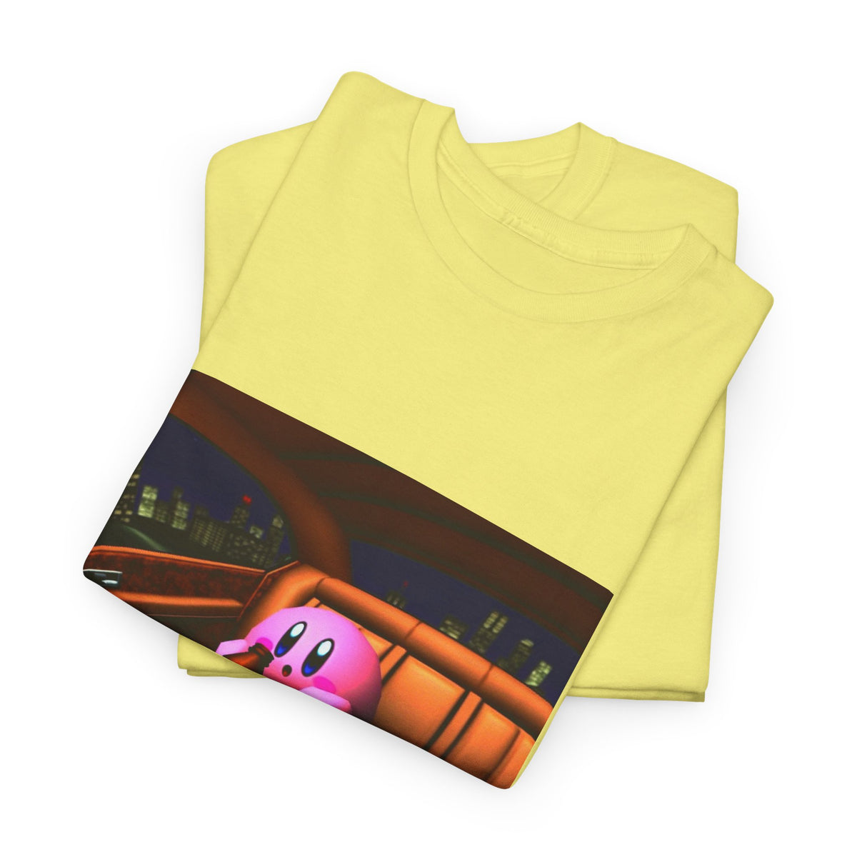 Kirby Sipping Lean In The Car Tee