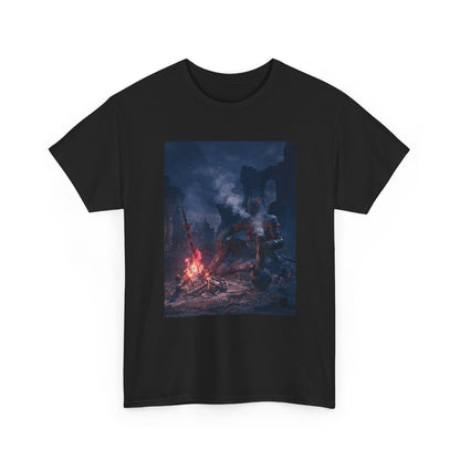 Ashen One Rests By Bonfire With Bong