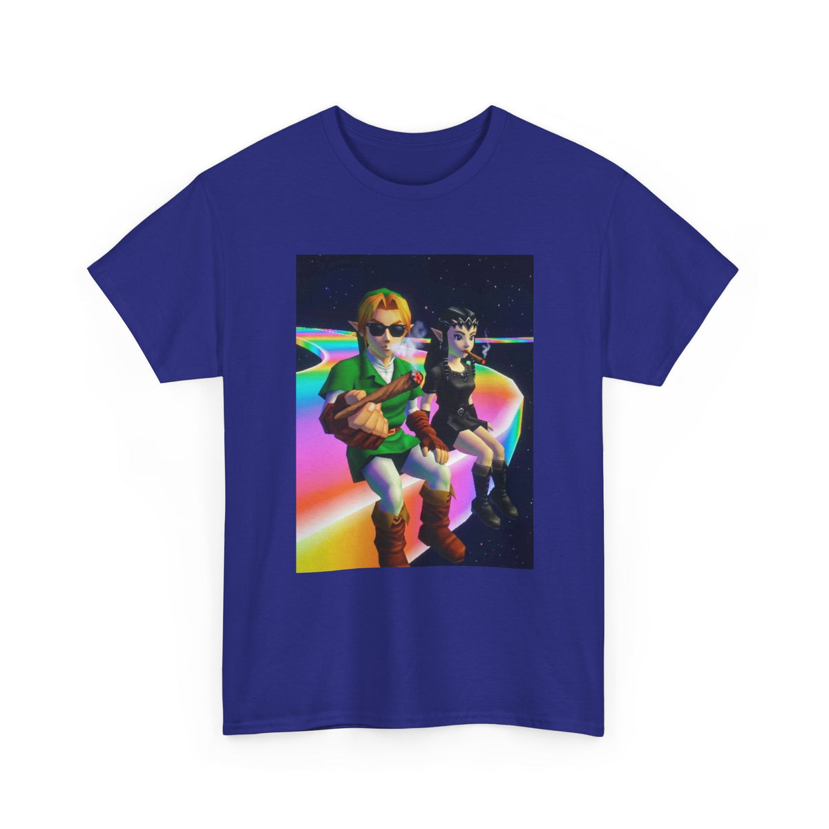 Link And Dark Link Smoking In Space