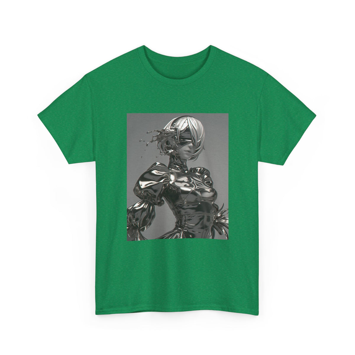 Liquid Chrome Abstract Tee