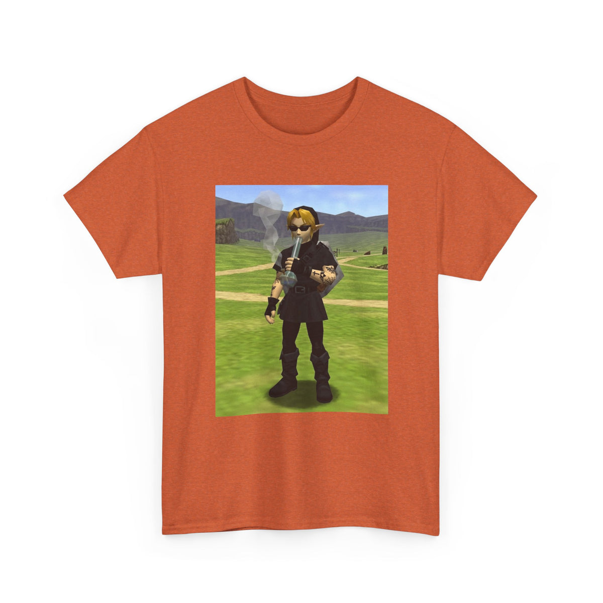 Edgy Dark Link Bong Hit Tee