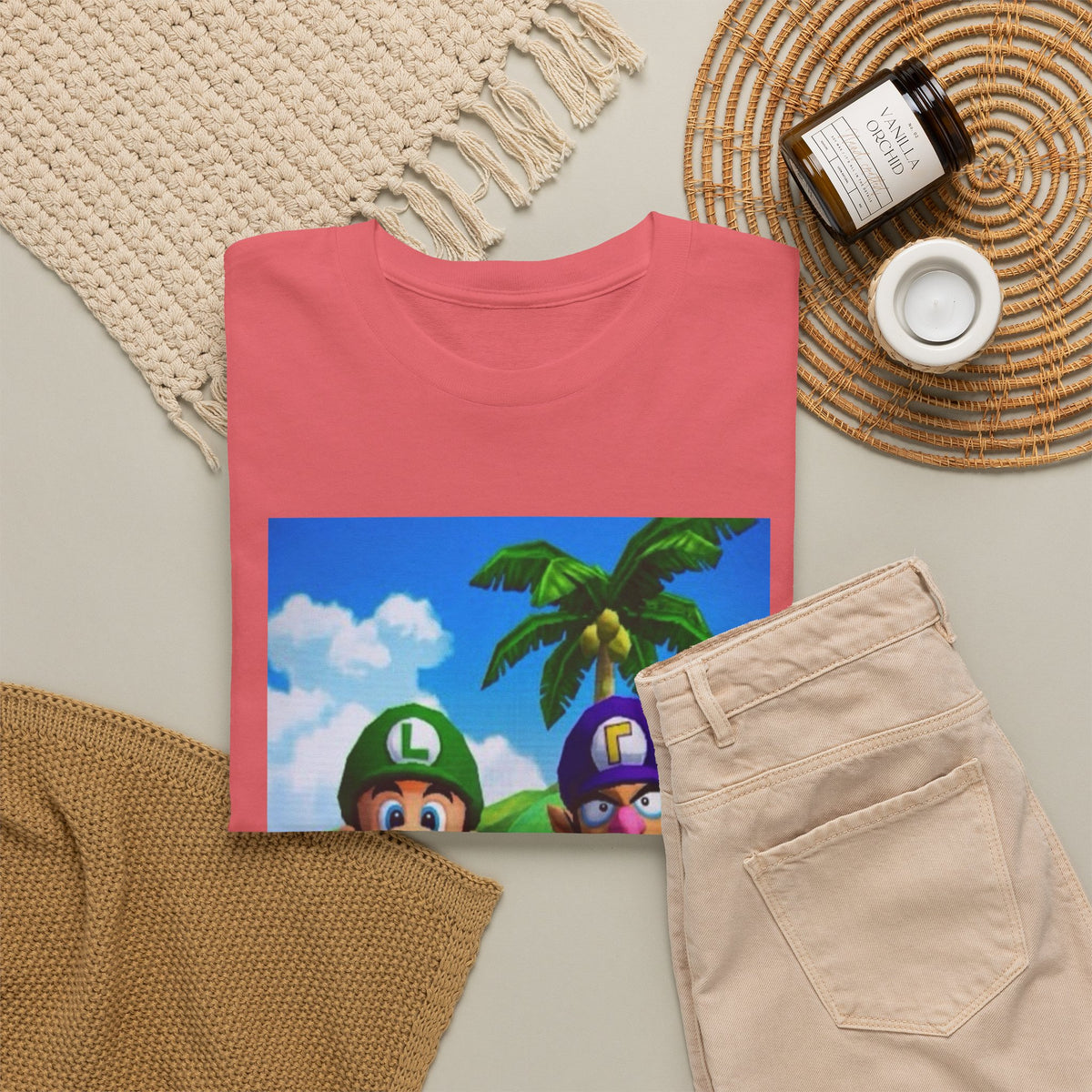 Luigi and Waluigi Flipping The Bird Tee