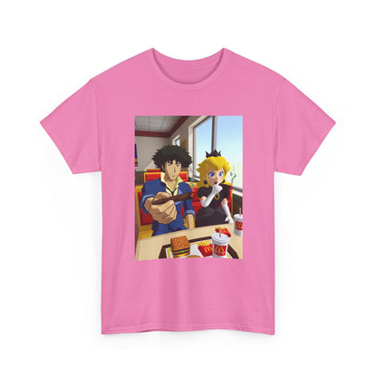 Spike and Peach Smoking Fast Food Tee (Design 3)