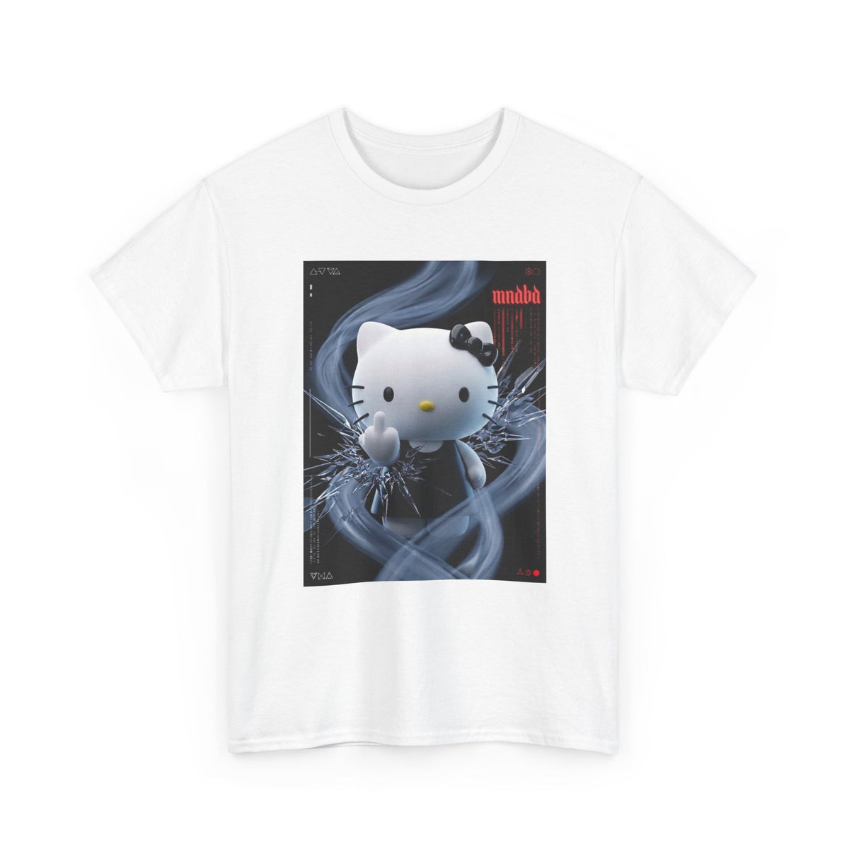 Edgy Hello Kitty Giving Middle Finger Tee