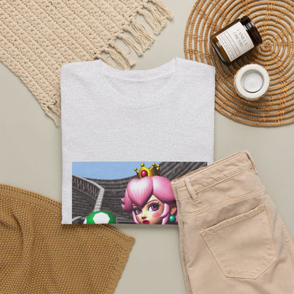 Goth Peach Holding A Green Mushroom Tee